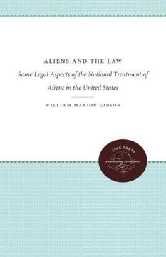 portada Aliens and the Law: Some Legal Aspects of the National Treatment of Aliens in the United States