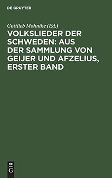 portada Volkslieder der Schweden: Aus der Sammlung von Geijer und Afzelius, Erster Band (en Alemán)