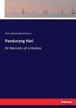 portada Pandurang Hàrì: Or Memoirs of a Hindoo (en Inglés)