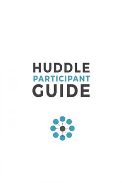 portada Huddle Participant Guide, 2nd Edition (en Inglés)