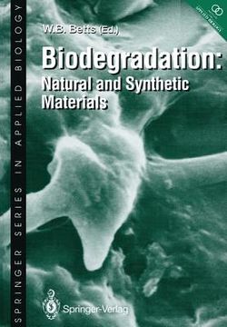 portada Biodegradation: Natural and Synthetic Materials (en Inglés)