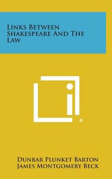 portada Links Between Shakespeare and the Law (en Inglés)
