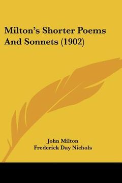 portada milton's shorter poems and sonnets (1902) (en Inglés)
