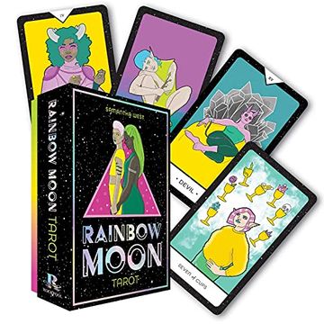 portada Rainbow Moon Tarot: 78 Card Deck and 144 Page Book (in English)