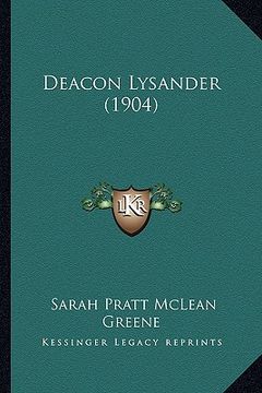 portada deacon lysander (1904) (en Inglés)