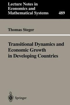 portada transitional dynamics and economic growth in developing countries (en Inglés)