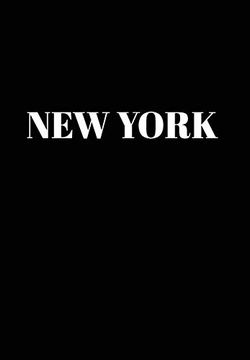 portada New York: Hardcover Black Decorative Book for Decorating Shelves, Coffee Tables, Home Decor, Stylish World Fashion Cities Design (2) 
