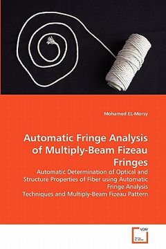 portada automatic fringe analysis of multiply-beam fizeau fringes (en Inglés)