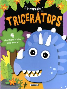 portada Dinopuzle. Triceratops (Inc. 4 Puzles) (a Partir de 3 Años)