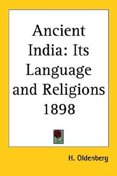 portada ancient india: its language and religions 1898 (en Inglés)