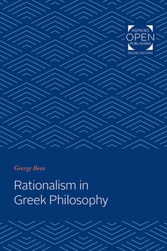 portada Rationalism in Greek Philosophy (en Inglés)