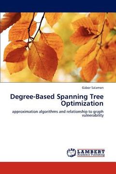 portada degree-based spanning tree optimization (en Inglés)