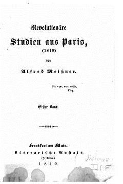 portada Revolutionnaire Studien aus Paris 1849 (en Alemán)