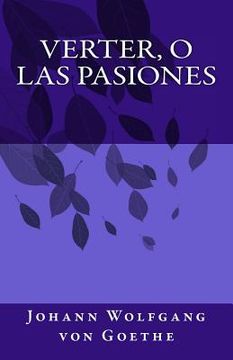 portada Verter, o las pasiones