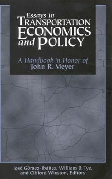 portada essays in transportation economics and policy