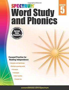 portada Spectrum Word Study and Phonics, Grade 5 (en Inglés)