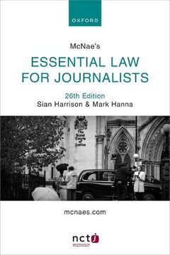 portada Mcnae'S Essential law for Journalists (en Inglés)