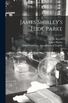 portada James Shirley's Hide Parke (en Inglés)