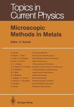 portada microscopic methods in metals (en Inglés)