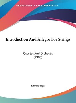 portada Introduction And Allegro For Strings: Quartet And Orchestra (1905) (in French)