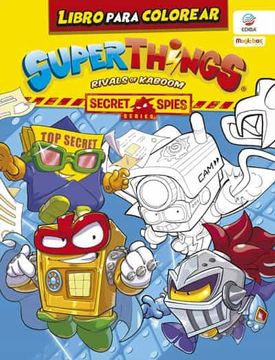 portada Libro Para Colorear Superthings Secret Spies Series - España
