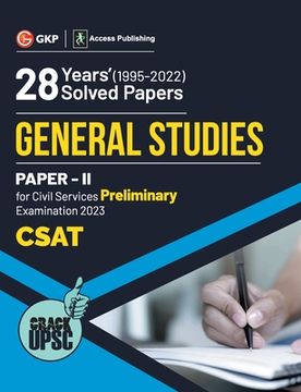 portada UPSC General Studies Paper II CSAT 28 Years Solved Papers 1995-2022 (en Inglés)