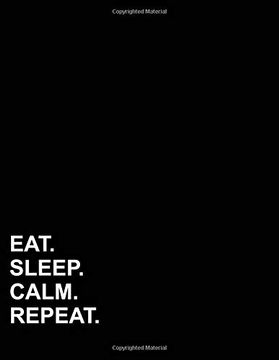 portada Eat Sleep Calm Repeat: Isometric Graph Paper Not: 1 