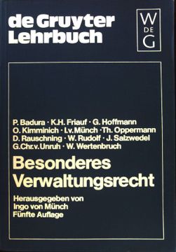 portada Besonderes Verwaltungsrecht. De-Gruyter-Lehrbuch; (in German)