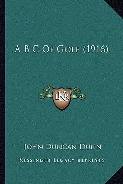 portada a b c of golf (1916) (in English)