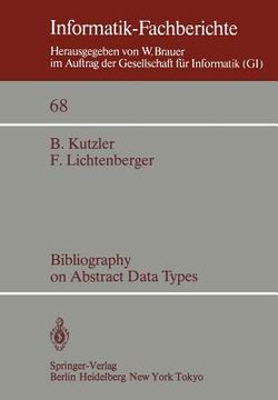 portada bibliography on abstract data types (en Inglés)
