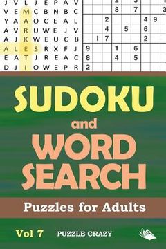 portada Sudoku and Word Search Puzzles for Adults Vol 7 (en Inglés)