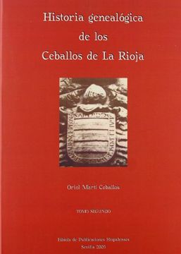 portada T - 2 Historia Genealogica De Los Ceballos De La Rioja To