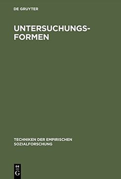 portada Untersuchungsformen (Techniken Der Empirischen Sozialforschung) (German Edition)