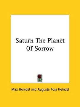 portada saturn the planet of sorrow (en Inglés)