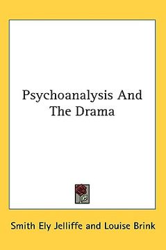 portada psychoanalysis and the drama (en Inglés)