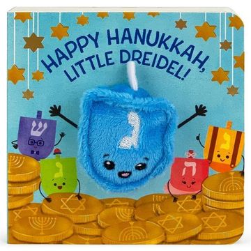 portada Happy Hanukkah, Little Dreidel (Finger Puppet Board Book) (Children'S Interactive Finger Puppet Board Book) (en Inglés)