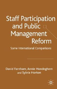 portada staff participation and public management reform: some international comparisons (en Inglés)