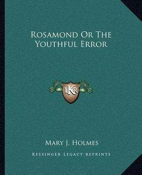 portada rosamond or the youthful error (in English)