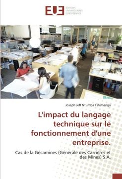 portada L'impact du langage technique sur le fonctionnement d'une entreprise.: Cas de la Gécamines (Générale des Carrières et des Mines) S.A. (French Edition)