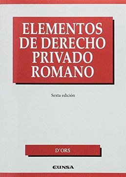 portada Elementos de Derecho Privado Romano