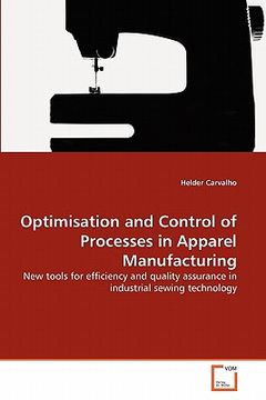 portada optimisation and control of processes in apparel manufacturing (en Inglés)