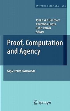 portada proof, computation and agency: logic at the crossroads (en Inglés)
