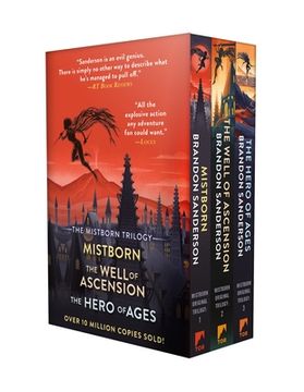 portada Mistborn Trilogy tpb Boxed Set: Mistborn, the Well of Ascension, the Hero of Ages (The Mistborn Saga) (en Inglés)
