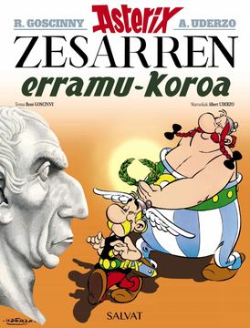 portada Zesarren Erramu-Koroa (Asterix) (en Euskera)