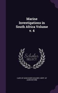 portada Marine Investigations in South Africa Volume v. 4 (en Inglés)