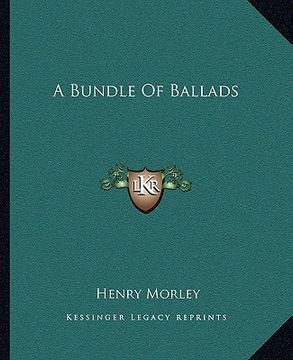 portada a bundle of ballads (in English)