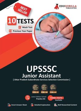 portada UPSSSC Junior Assistant Exam 2023 (English Edition) - 7 Full Length Mock Tests and 3 Previous Year Papers (1200 Solved Questions) with Free Access to (in English)