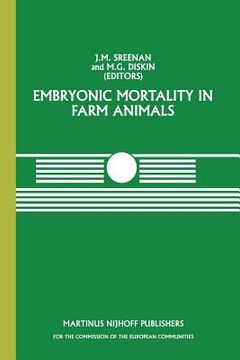 portada Embryonic Mortality in Farm Animals (en Inglés)