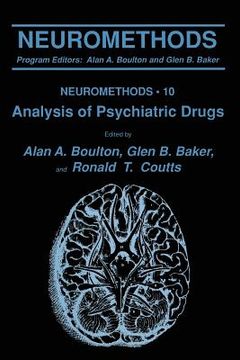 portada Analysis of Psychiatric Drugs (en Inglés)