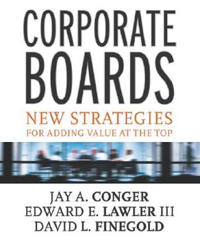 portada corporate boards: new strategies for adding value at the top